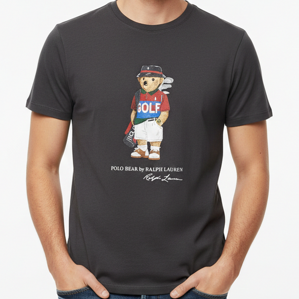 Luxury Polo Bear Golf Graphic T-Shirt Premium Casual Icon