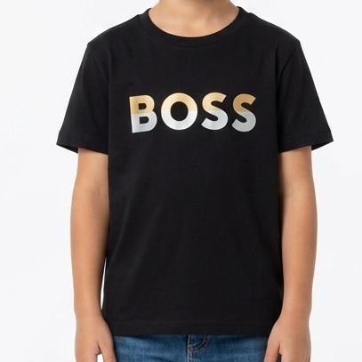 Premium Kids  Black Logo T-Shirt – Classic Stylish & Comfortable Wear