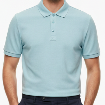 Men’s Classic Polo T-Shirt with Minimal Logo Detail