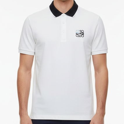 Exclusive White Polo T-Shirt  Design with Signature Luxury