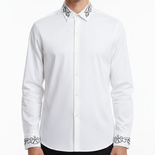 Men’s Luxury Designer Shirt  Elegant Detail with Premium Finish