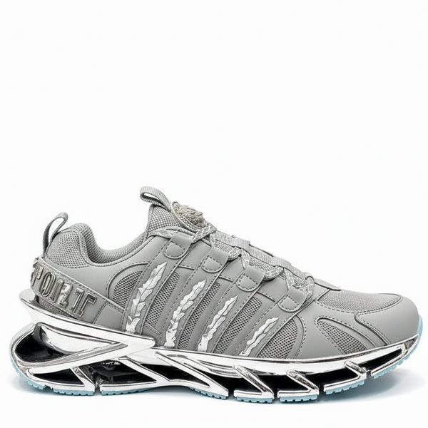 Premium Grey Luxury Sneakers Modern Designer Sports Shoes