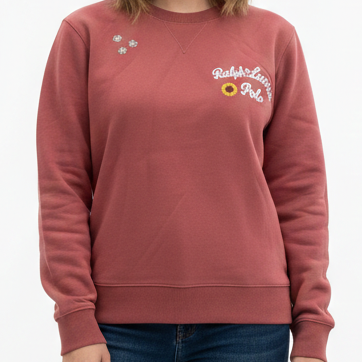 Luxe Pink Daisy Sweatshirt