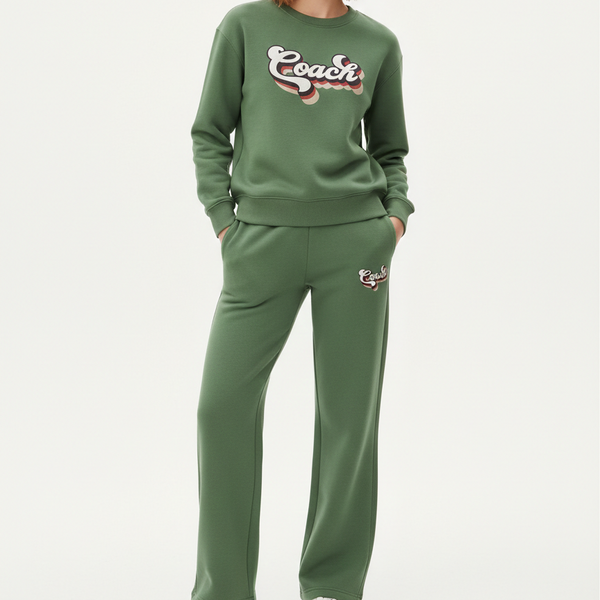 Green Heritage Women’s Track Set – Comfort Meets Chic