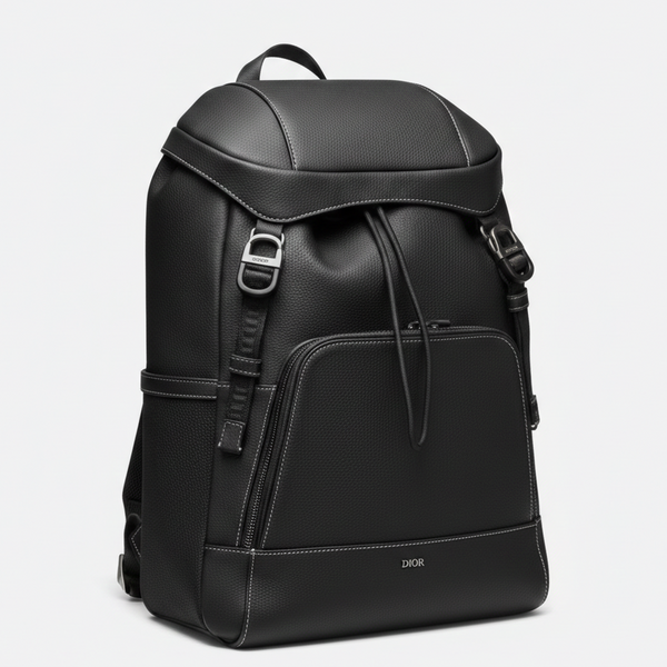Luxury Black Leather Backpack  Elegant & Modern Essential for Women