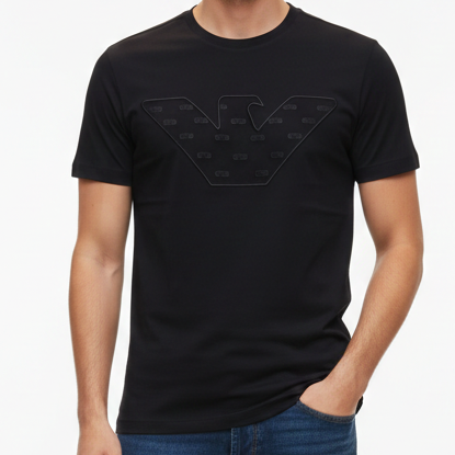 Branded  Black Logo T-Shirt  Premium Stylish Fit