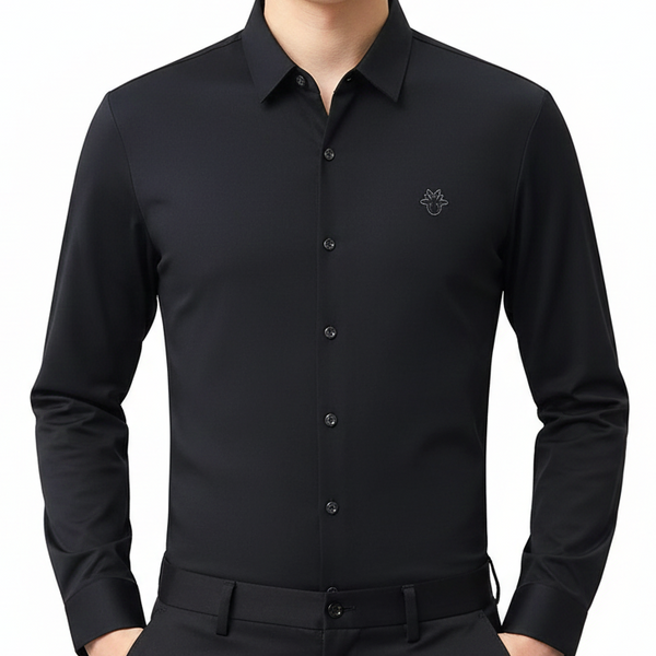 Logo Embroidery Regular-Fit Shirt For Men
