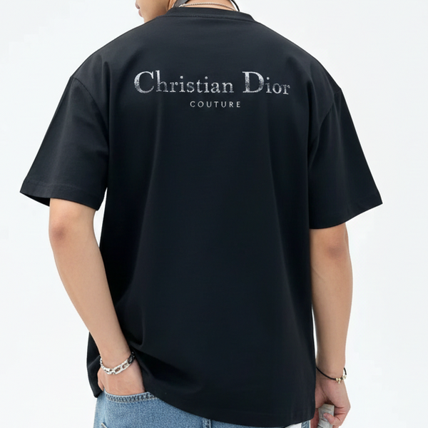 Premium Drop Shoulder Tees With Logo Print