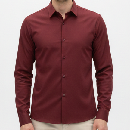 Men’s Premium Maroon Formal Shirt – Sharp, Stylish & Timeless