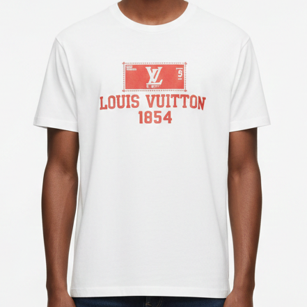 Premium White Designer T-Shirt  Heritage Logo Edition