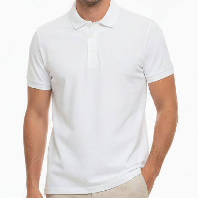 Classic White Classic Polo Shirt  Luxury Minimal Edition