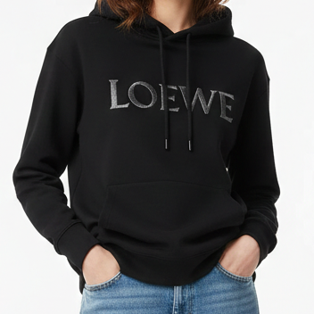 Black Logo Hoodie for Women Premium Street-Luxe Comfort