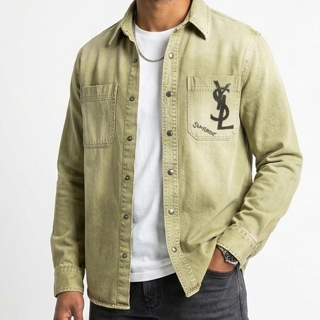 Premium Casual Denim Shacket For Men