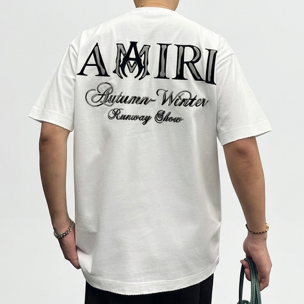 Imported  Premium Brand Embroidered Brand Script Drop Shoulder T-shirt