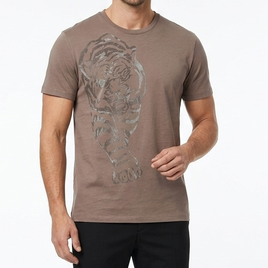 Premium Tiger Print Designer T-Shirt For Men