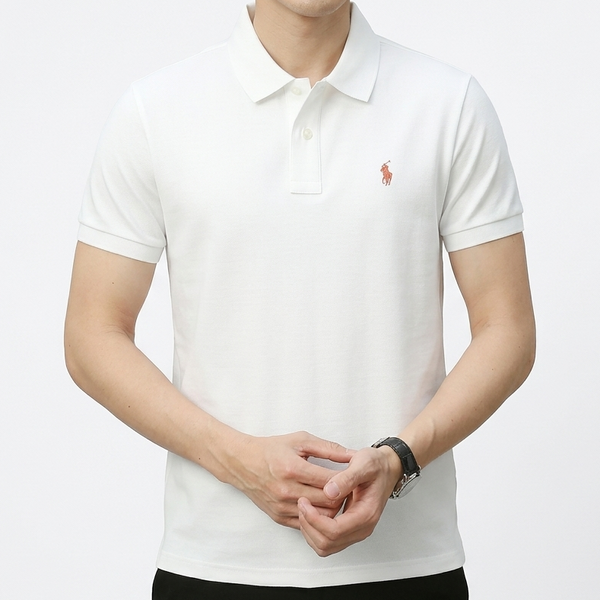 Luxury Men’s Classic Polo T-Shirt with Signature Logo