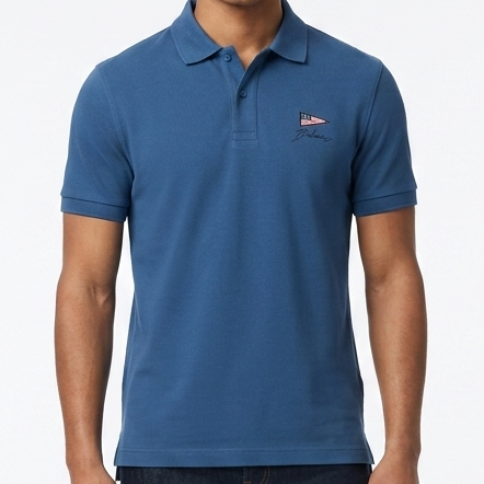 Premium Navy Blue Polo T-Shirt Elegant Regular Fit Casual Wear
