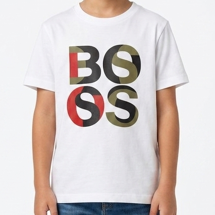 Premium Kids Brand Signature White T-Shirt