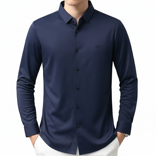 Premium Embossed  Brand Logo Full Sleeve Shirt