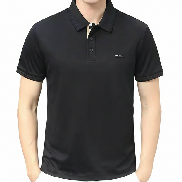 Men’s Classic Polo T-Shirt  Contrast Placket Smart Casual Wear