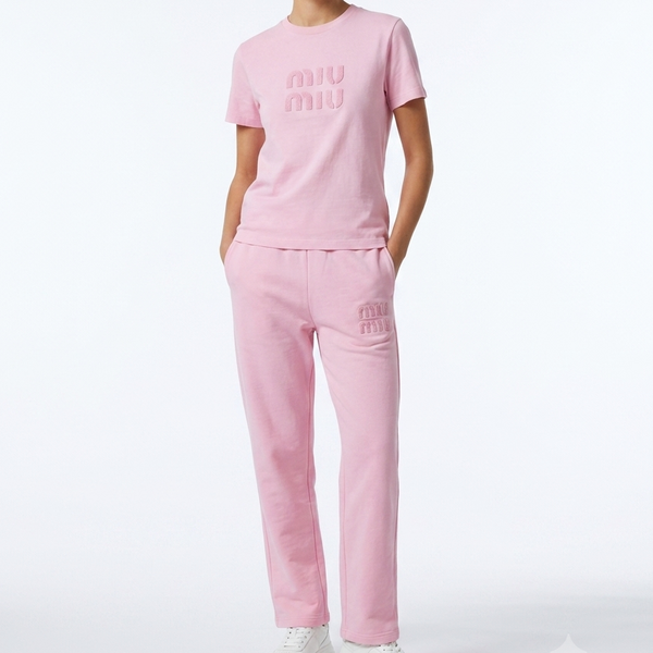 Premium Embroidered Logo Co-ord Set – T-Shirt & Lounge Pants