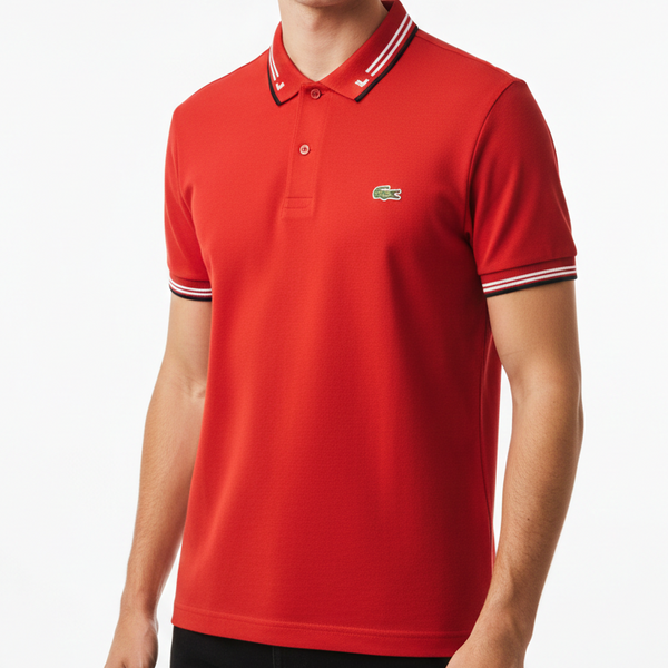 Men’s Classic Red Polo T-Shirt Premium Short Sleeve Casual Wear