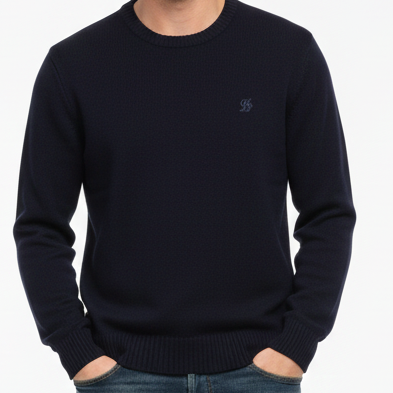 Classic Navy Premium Knit Sweater