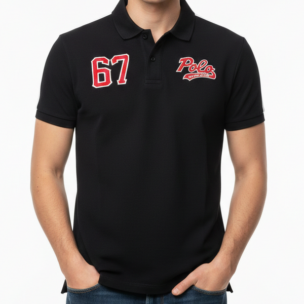Polo 67 Classic Black T-Shirt Sporty Premium Edition