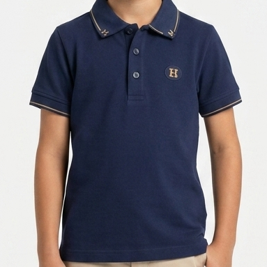 Kids Premium White Polo T-Shirt Soft  Classic Collar Casual Wear