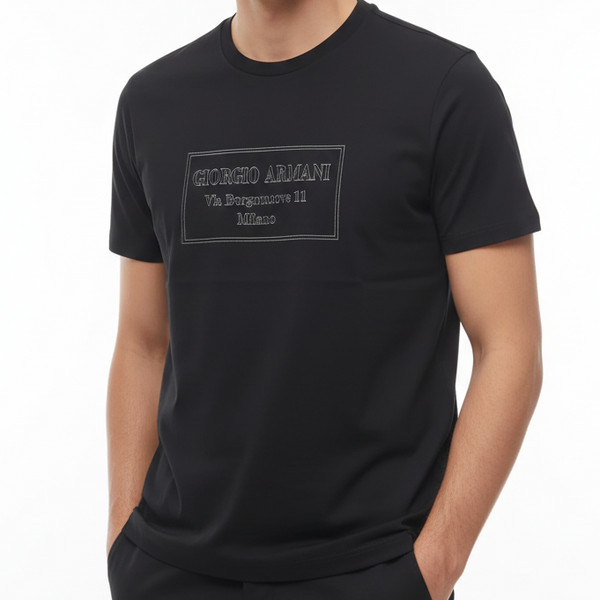 Borgonuovo 11 crew-neck Branded T-shirt
