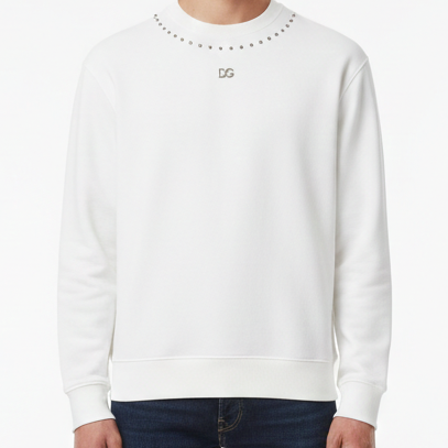 Premium White Designer Sweatshirt Clean, Modern & Stylish