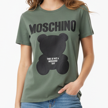 Premium  Teddy Graphic Women’s Green T-Shirt