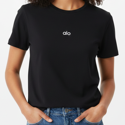 Women’s Premium Black T-Shirt  Soft & Stylish Everyday Wear