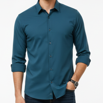 Men’s Premium Solid Formal Shirt Classic Regular Fit