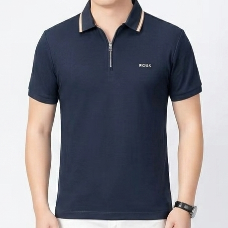 Premium Men’s Zip Polo T-Shirt Elegant Regular  Fit Casual Wear
