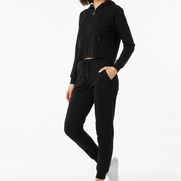 Luxury Elegant Black Tracksuit for Women