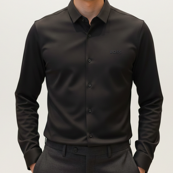 Men’s Premium Black Formal Shirt  Elegant Regular Fit