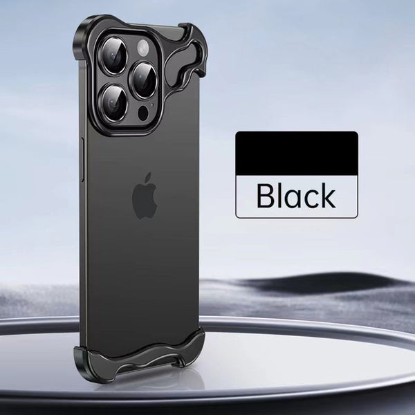 Aluminum Alloy Metal Frame with Camera Rings Cover for iPhone 15 Series