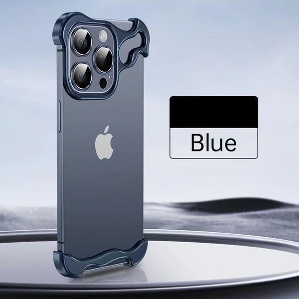 Aluminum Alloy Metal Frame with Camera Rings Cover for iPhone 15 Series