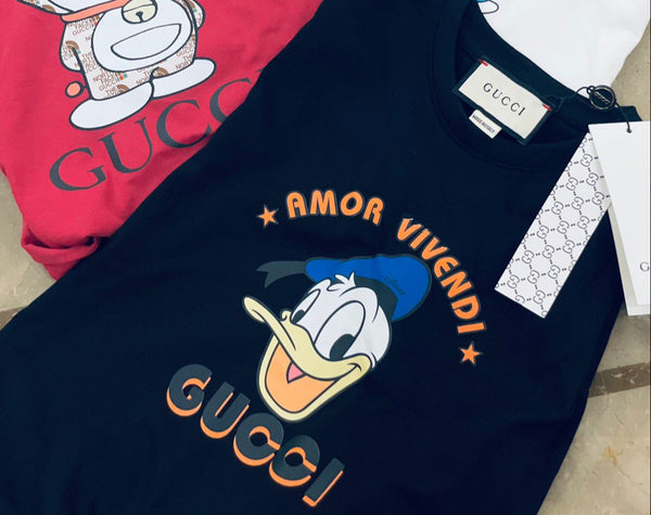 Kids Cotton T-shirt  With Cartoon Logo