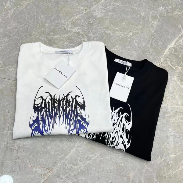 Branded Thorns Print Drop Shoulder  Tee