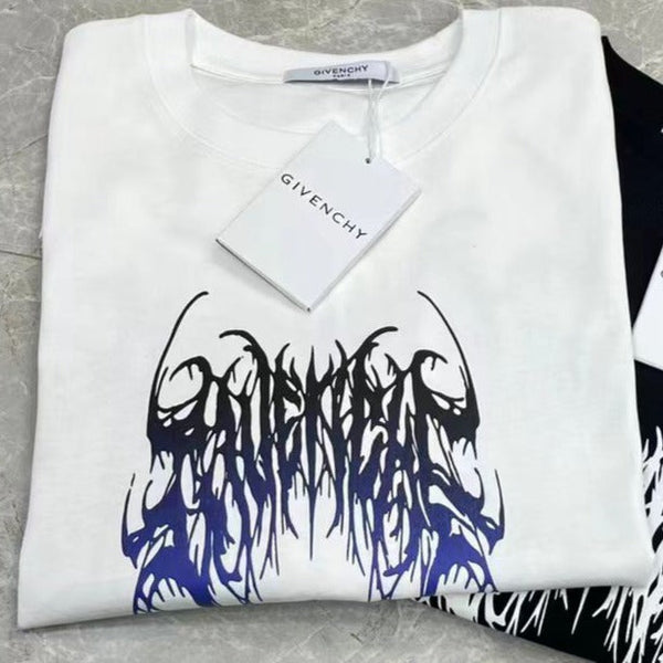 Branded Thorns Print Drop Shoulder  Tee