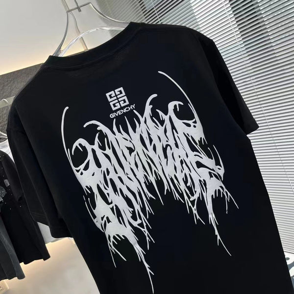Branded Thorns Print Drop Shoulder  Tee
