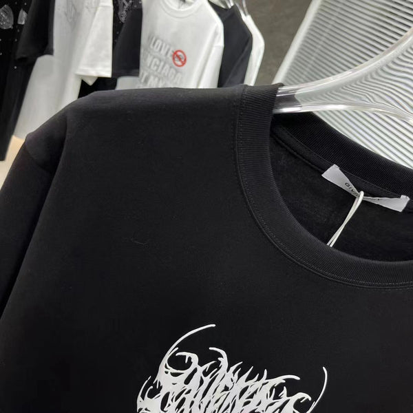 Branded Thorns Print Drop Shoulder  Tee