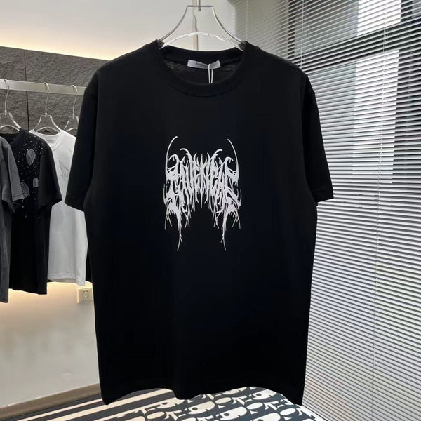Branded Thorns Print Drop Shoulder  Tee