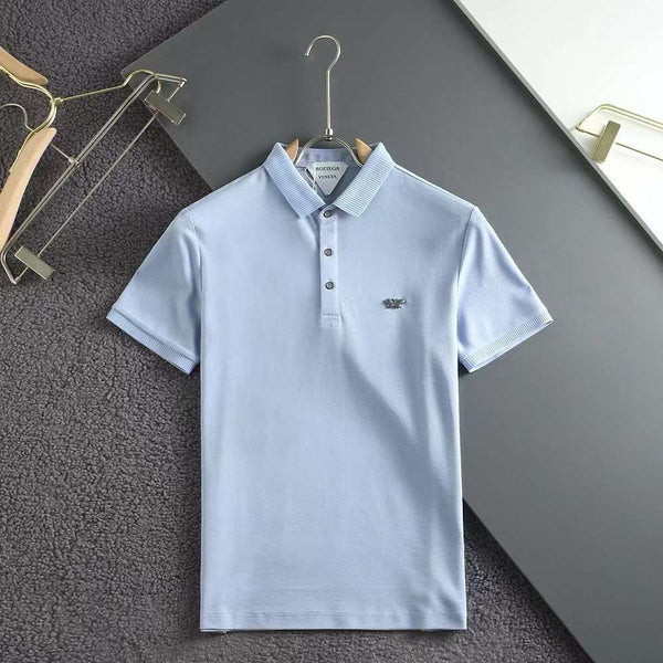 High-Class Initial Metal  Logo  Polo Shirt
