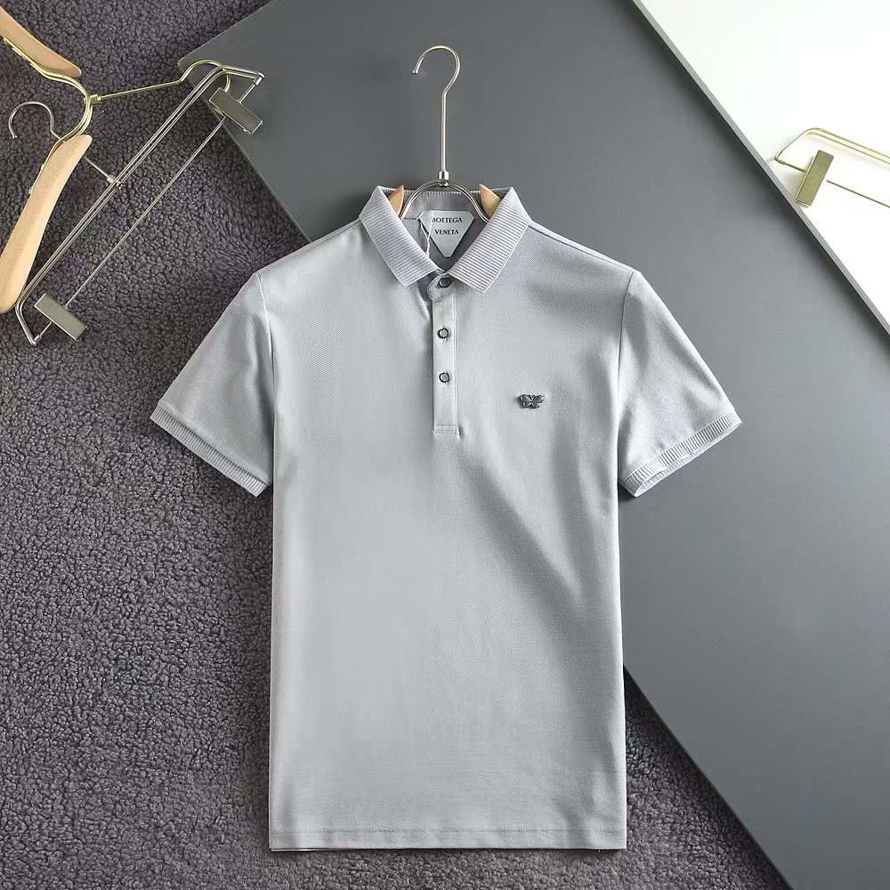 High-Class Initial Metal  Logo  Polo Shirt