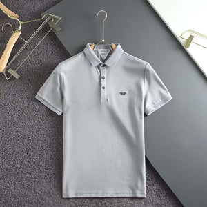 High-Class Initial Metal  Logo  Polo Shirt
