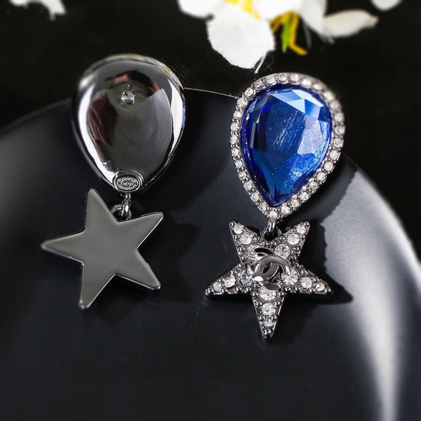 Metal, Resin & Strass Earring Jewel