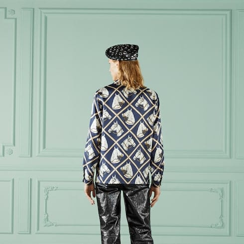 Premium Equestrian-Print Full sleeve Shirt